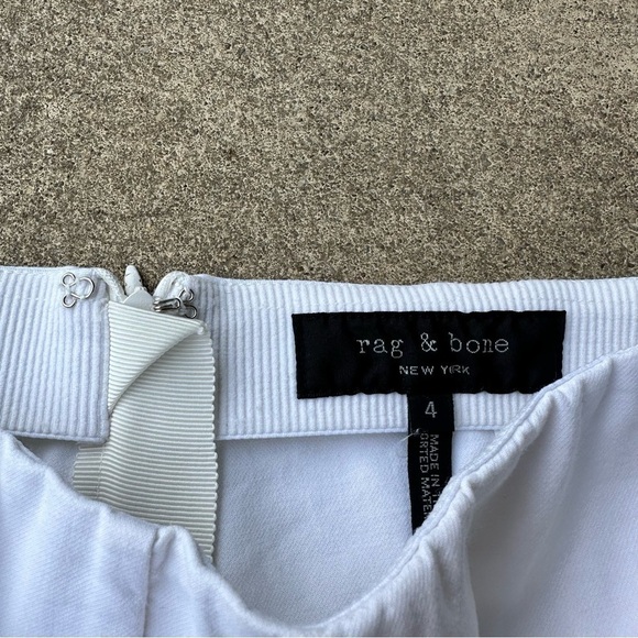 Rag & Bone Cotton Stretch Pants White - Picture 2 of 5
